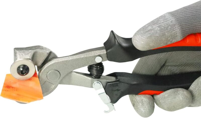 TILER 2-Piece Tile Nippers Set Glass Mosaic & Ceramic Cutter with Soft-Grip Hand