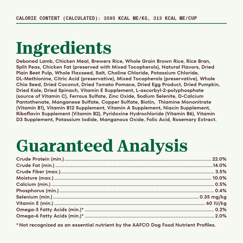 Nutro Natural Choice Adult Dry Dog Food, Lamb and Brown Rice Recipe, 30 lbs. : Pet Supplies