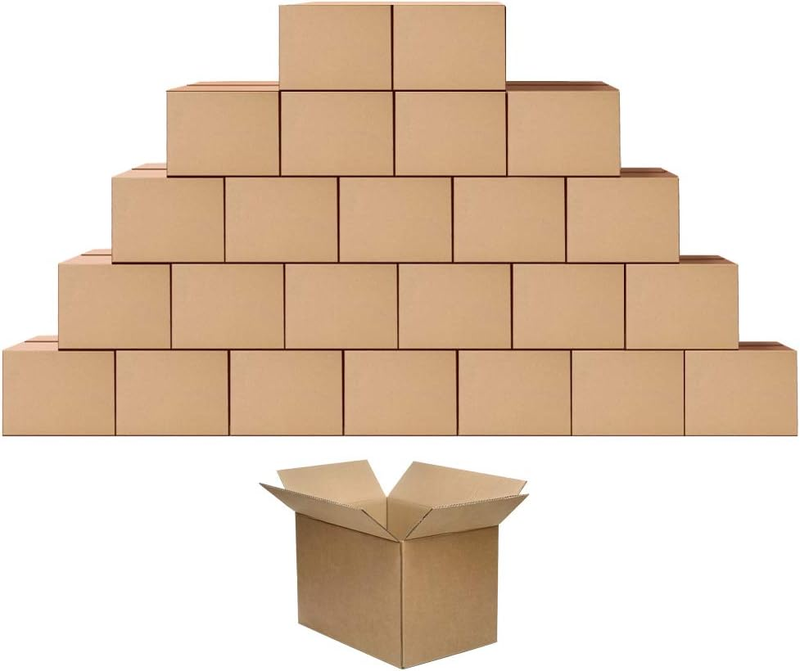 Shipping Cardboard Boxes Mailers 10x7x5 inches Small Packing Corrugated Packaging Moving Kraft Mailing Boxes Pack of 25 : Office Products