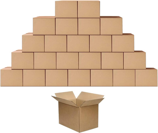 Shipping Cardboard Boxes Mailers 10x7x5 inches Small Packing Corrugated Packaging Moving Kraft Mailing Boxes Pack of 25 : Office Products