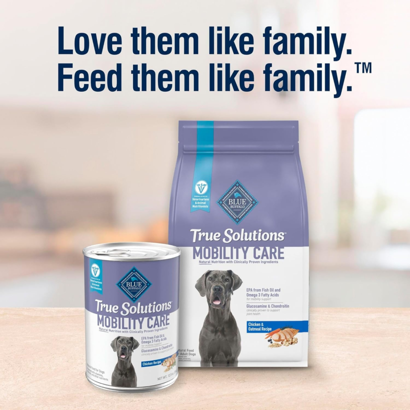 Blue Buffalo True Solutions Mobility Care Natural Dry Dog Food for Adult Dogs, Chicken, 11-lb. Bag