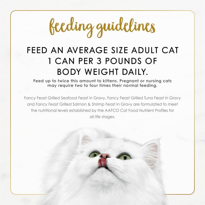 Purina Fancy Feast Grilled Wet Cat Food Seafood Collection in Wet Cat Food Variety Pack - (Pack of 30) 3 oz. Cans : Pet Supplies