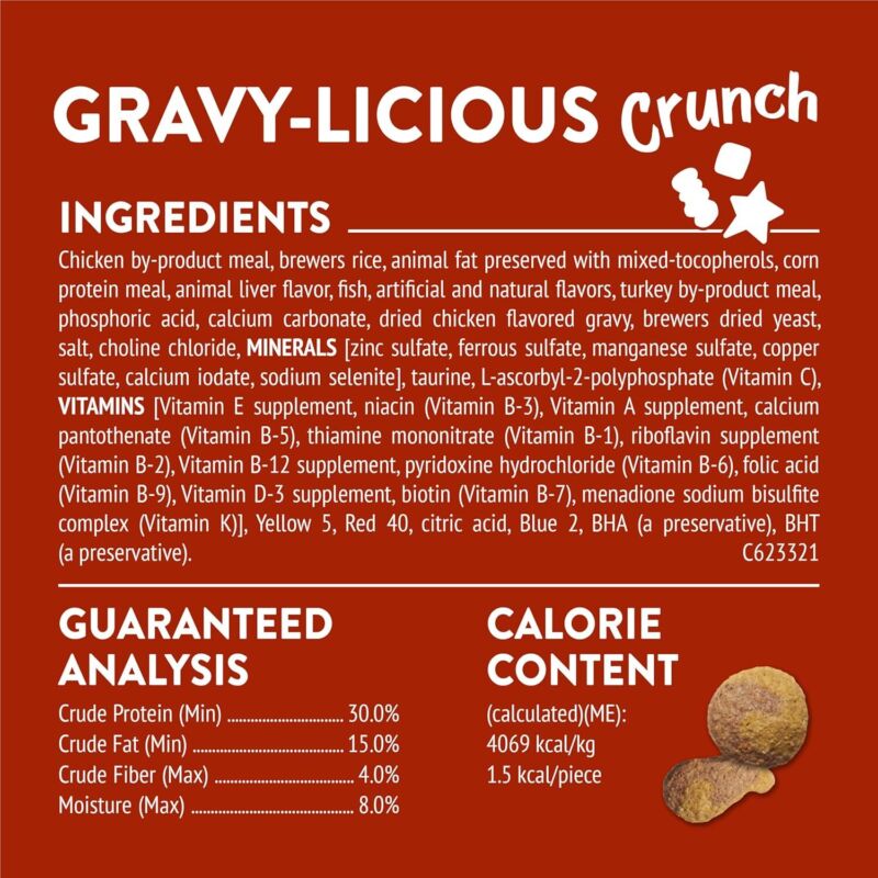 Purina Friskies Cat Treats, Party Mix Gravy-licious Crunch Chicken (6)x 6 oz