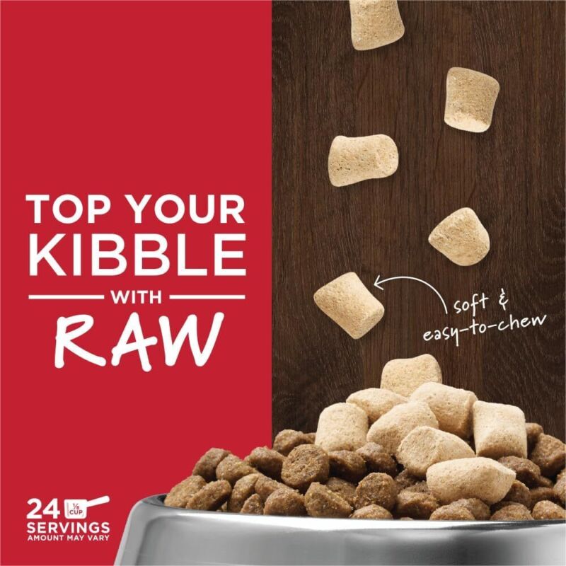 Instinct Raw Boost Mixers, Freeze Dried Dog Food Topper, Grain Free Recipe - All Natural Beef, 6 oz. Bag