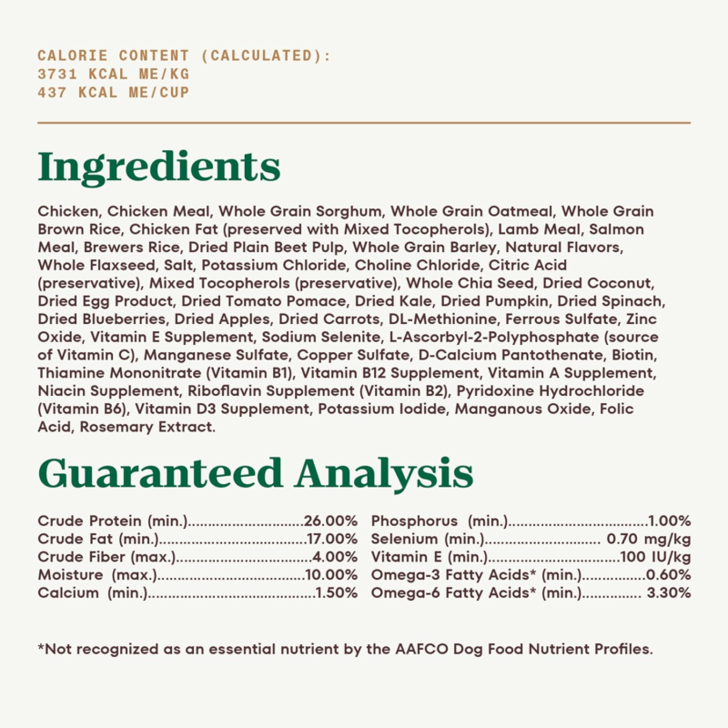 Nutro Ultra Adult Small Breed Dry Dog Food, Chicken, Lamb and Salmon Protein Trio, 3.5 lb. Bag : Pet Supplies