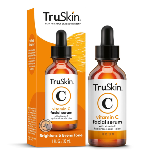 TruSkin Vitamin C Serum For Face – Anti Aging Formula with Vitamin C, Hyaluronic Acid, Vitamin E – Brightening Serum – Improve Appearance of Dark Spots, Tone, Fine Lines & Wrinkles, 1 Fl Oz : Beauty & Personal Care