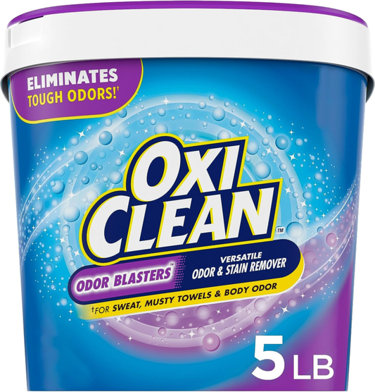 OxiClean Odor Blasters Versatile Odor and Stain Remover Powder, 5 lb : Health & Household