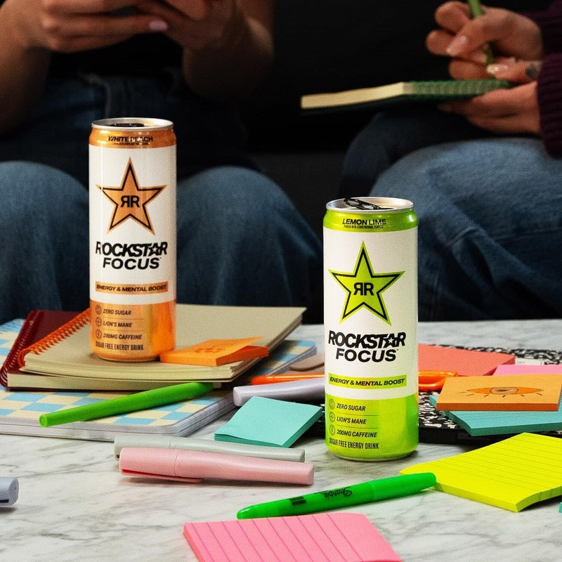 Rockstar Focus, Mixed Berry, 12 Fl Oz Cans (Pack of 12) : Grocery & Gourmet Food