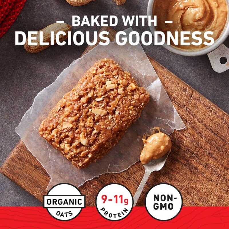 CLIF BAR - Crunchy Peanut Butter - Made with Organic Oats - Energy Bars - Non-GMO - Plant Based Protein Bars (15 Pack) : Health & Household
