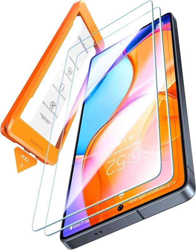 UltraGlass Unbreak 9H+ Glass for Samsung Galaxy S25 Ultra Screen Protector [Military Grade Shatterproof & Longest Durable] Galaxy Screen Protector S25 Ultra Tempered Glass Full Coverage, 2 Pack : Cell Phones & Accessories