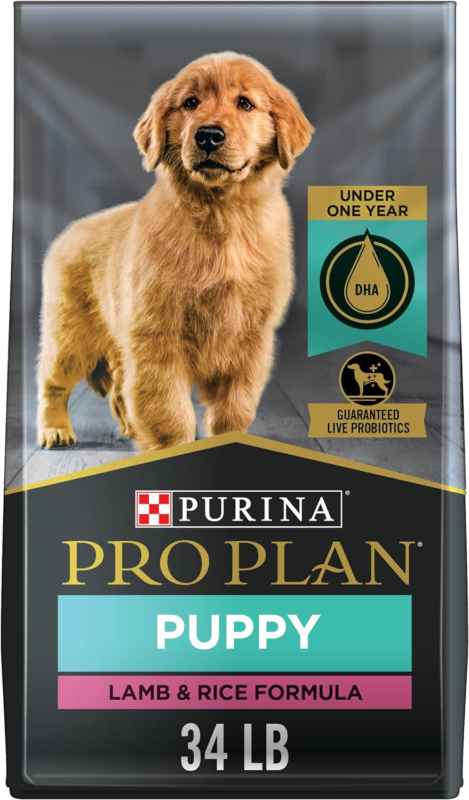 Purina Pro Plan High Protein Puppy Food DHA Lamb & Rice Formula - 34 lb. Bag : Dry Pet Food : Pet Supplies