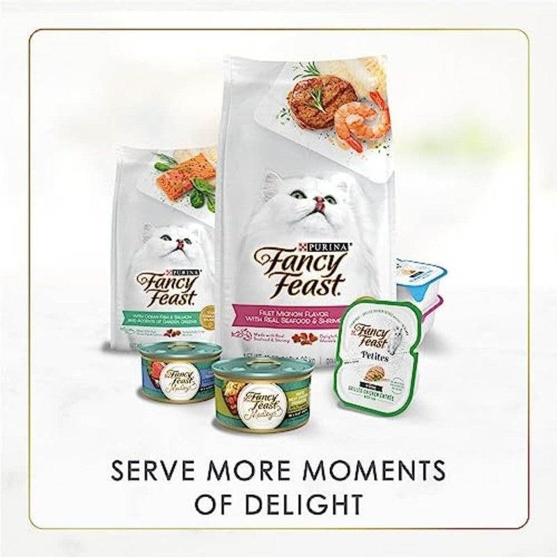 Purina Fancy Feast Gravy Lovers Poultry and Beef Grilled Gourmet Wet Cat Food Variety Pack - (Pack of 30) 3 oz. Cans : Pet Supplies