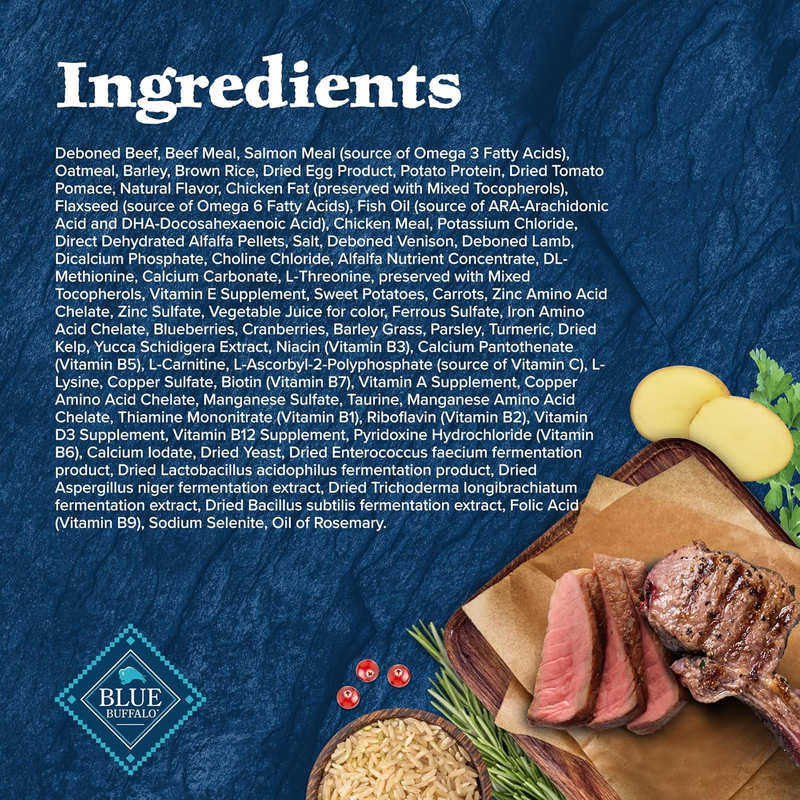Blue Buffalo Wilderness Rocky Mountain Recipe High-Protein Dry Puppy Food with DHA, Made in the USA with Natural Ingredients Plus Wholesome Grains, Red Meat, 4.5-lb. Bag
