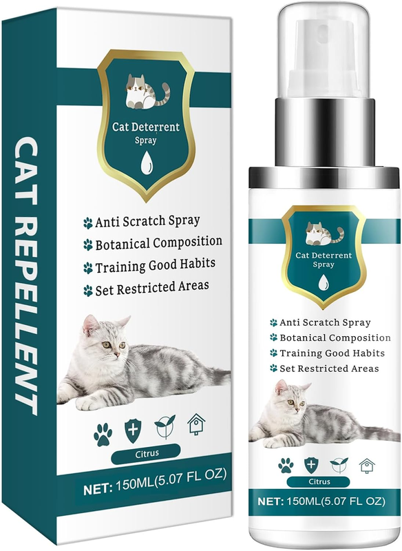 Acctndok Enhanced Cat Deterrent Spray, Natural Safe Cat Repellent Indoor and Outdoor, Effective Cat Scratch Deterrent Training Aid for Furniture, Sofas, Rugs, Curtain Protection (Citrus) : Pet Supplies