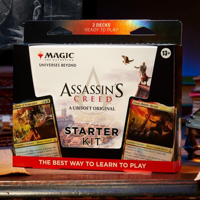 Magic: The Gathering - Assassin’s Creed Starter Kit | Learn to Play Magic with 2 Assassin’s Creed-Themed Decks | 2 Player Collectible Card Game for Ages 13+ : Toys & Games