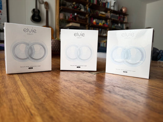 Elvie Catch Milk Collection Shells | Set of Two Discreet Leak-Protection Silicone Cups, Reuse Your Milk| Reusable Breast Shells Collect Up to 1oz | No More Wasted Milk or wasteful Breast Pads : Baby